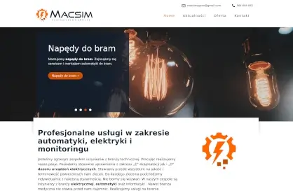 Strona internetowa Macsim Łomża